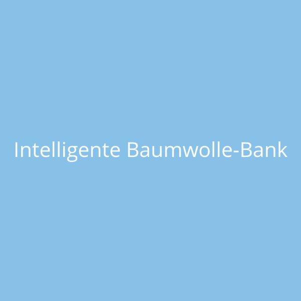 Intelligente Baumwolle-Bank