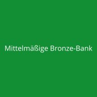 Mittelmäßige Bronze-Bank